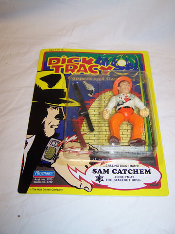 Vintage Playmates 1990 Dick Tracy Action figure MOC " Sam Catchem "