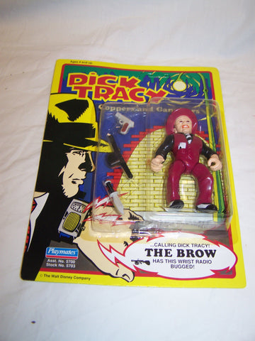 Vintage Playmates 1990 Dick Tracy Action figure MOC " The Brow "