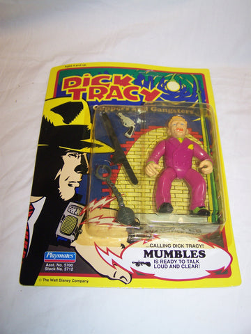 Vintage Playmates 1990 Dick Tracy Action figure MOC " Mumbles "
