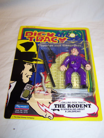 Vintage Playmates 1990 Dick Tracy Action figure MOC " The Rodent "