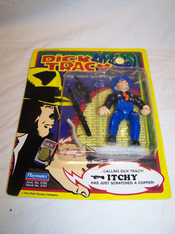 Vintage Playmates 1990 Dick Tracy Action figure MOC " Itchy "
