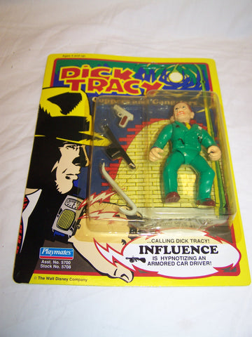 Vintage Playmates 1990 Dick Tracy Action figure MOC " Influence "