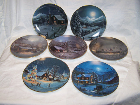 Beautiful Vintage Jesse Barnes Ceramic Art plate lot 1993 Bradford exchange