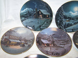 Beautiful Vintage Jesse Barnes Ceramic Art plate lot 1993 Bradford exchange