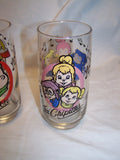 Vintage 1985 The Chipmunks & The Chipettes Bagdasarian Production Glass cup lot