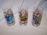 Vintage 1985 The Chipmunks & The Chipettes Bagdasarian Production Glass cup lot