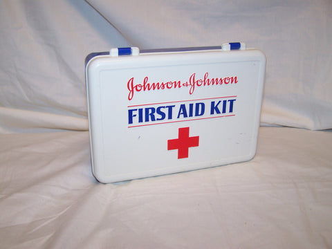 Vintage Plastic Johnson & Johnson First Aid Kit