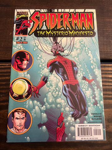 Marvel Comics Spider-Man The Mysterio Manifesto # 2 Two of three Direct Edition Comic Book