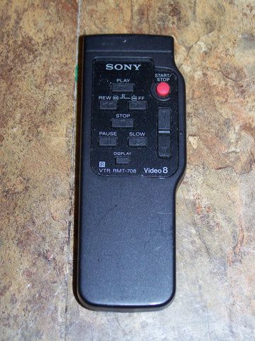 SONY VIDEO 8  RMT-708 REMOTE BLACK RMT 708 RMT708