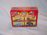 Vintage sealed tin of Nabisco Barnum's Animals crackers dated 1987 animal