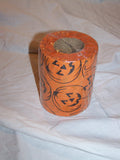 Never seen before Halloween Toilet Tissue roll Pumpkin jack o lanter faces