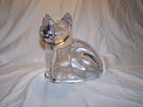 Cute Glass Cat Piggy Bank