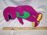 Vintage Playskool Talking barney plush 17"